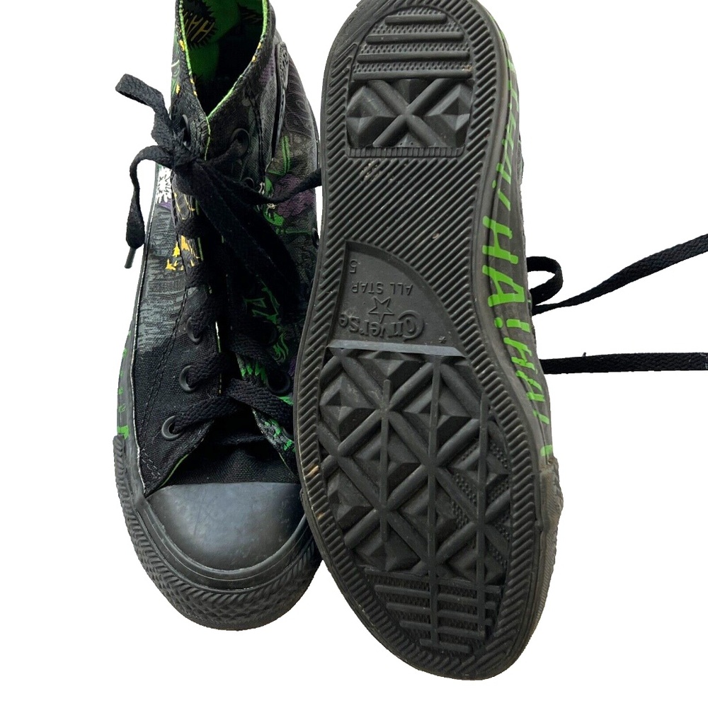 Converse × DC Comics The Joker All-Star High Tops HAHAHA Sizes Mens 5 Womens 7 - Picture 9 of 11